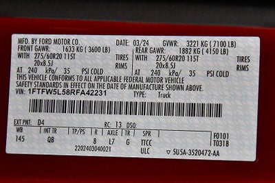 2024 Ford F-150 Lariat 5-1/2' Box