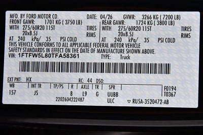2026 Ford F-150 Lariat 6-1/2' Box