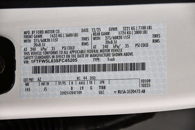 2025 Ford F-150 Lariat 5-1/2' Box