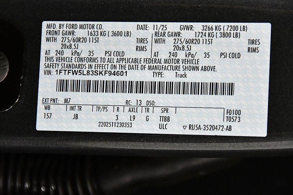 2025 Ford F-150 Lariat 6-1/2' Box