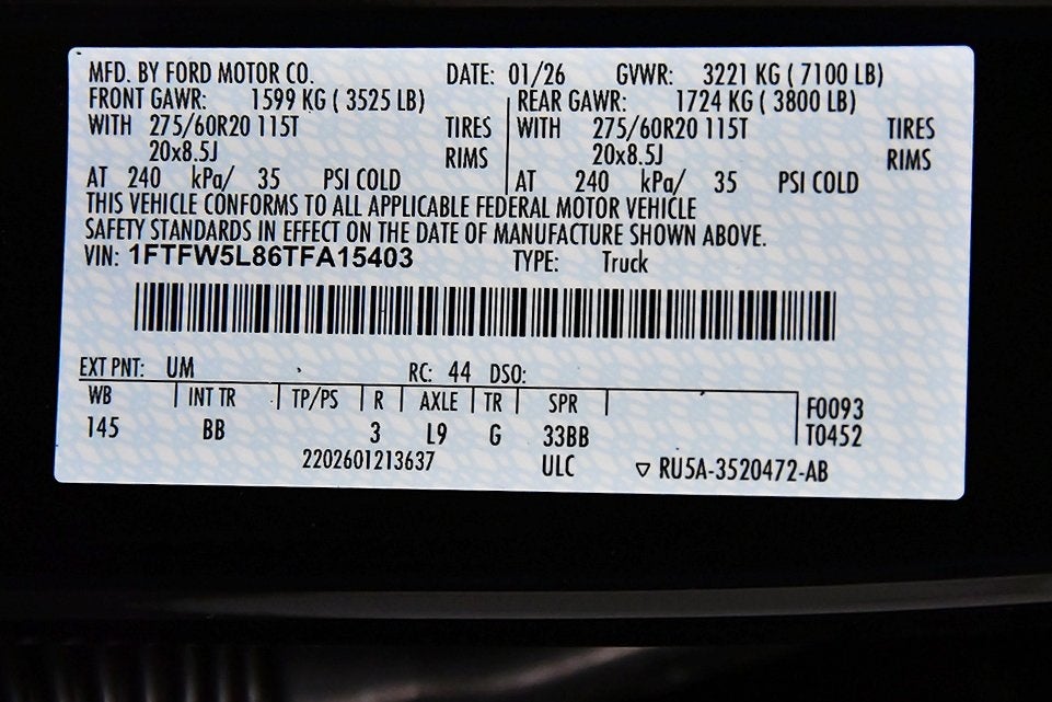 2026 Ford F-150 Lariat 5-1/2' Box