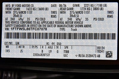 2026 Ford F-150 Lariat 5-1/2' Box