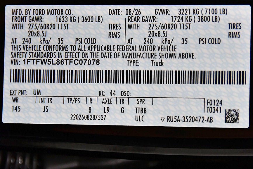 2026 Ford F-150 Lariat 5-1/2' Box