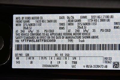 2026 Ford F-150 Lariat 5-1/2' Box