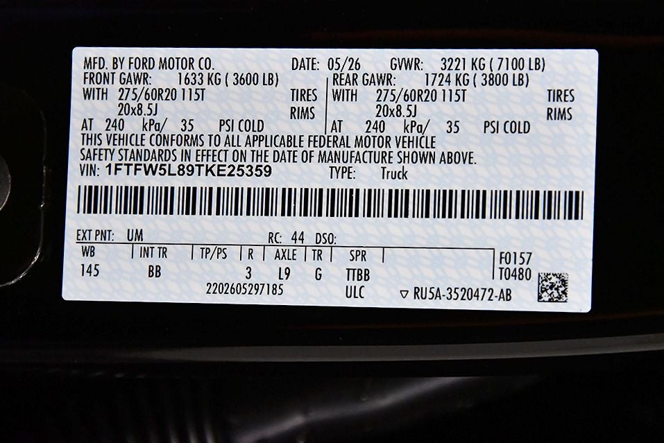 2026 Ford F-150 Lariat 5-1/2' Box