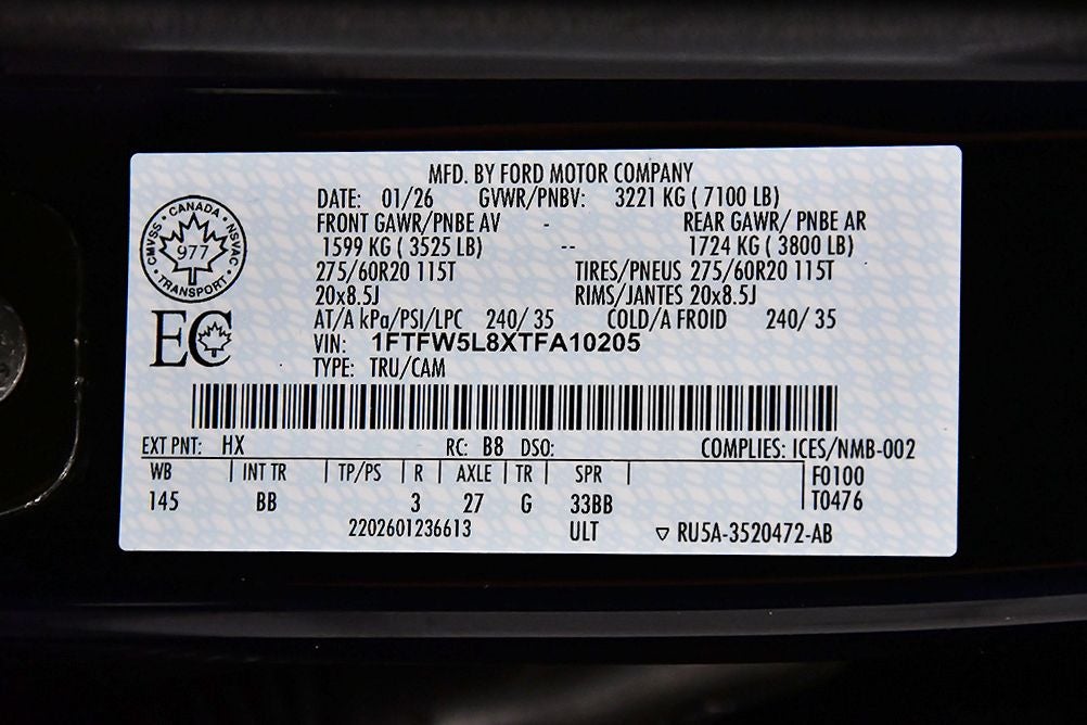 2026 Ford F-150 Lariat 5-1/2' Box