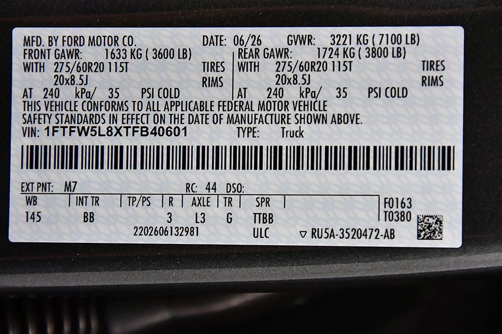 2026 Ford F-150 Lariat 5-1/2' Box