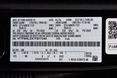 2026 Ford F-150 Lariat 5-1/2' Box
