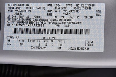 2025 Ford F-150 Platinum 5-1/2' Box