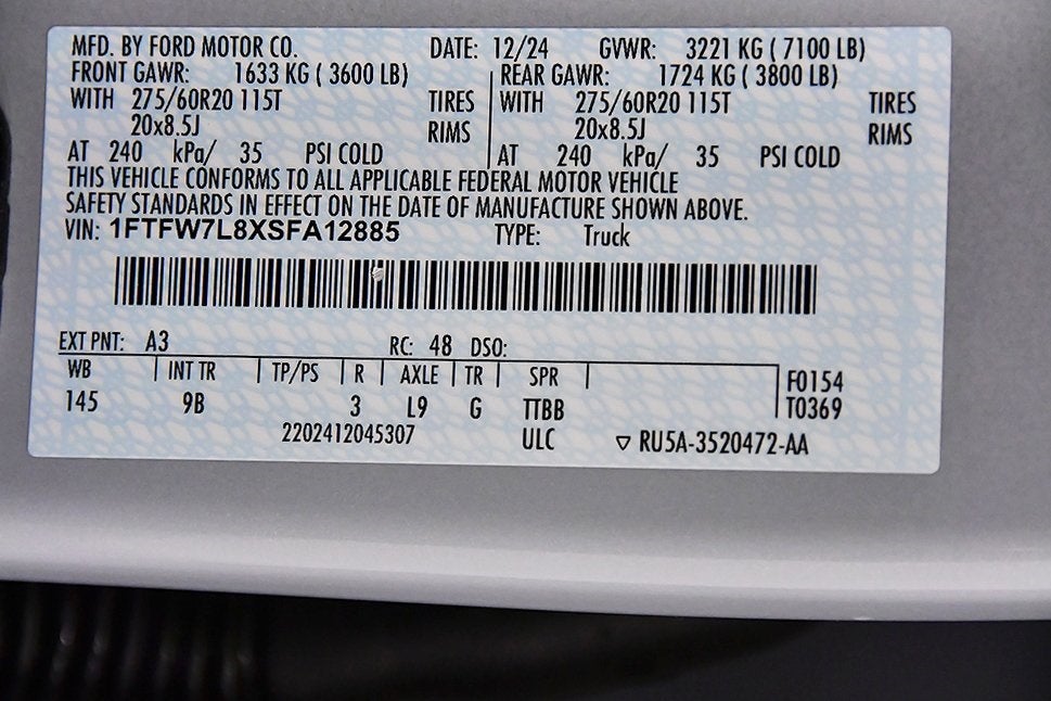 2025 Ford F-150 Platinum 5-1/2' Box