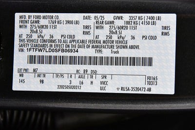 2025 Ford F-150 Platinum 5-1/2' Box