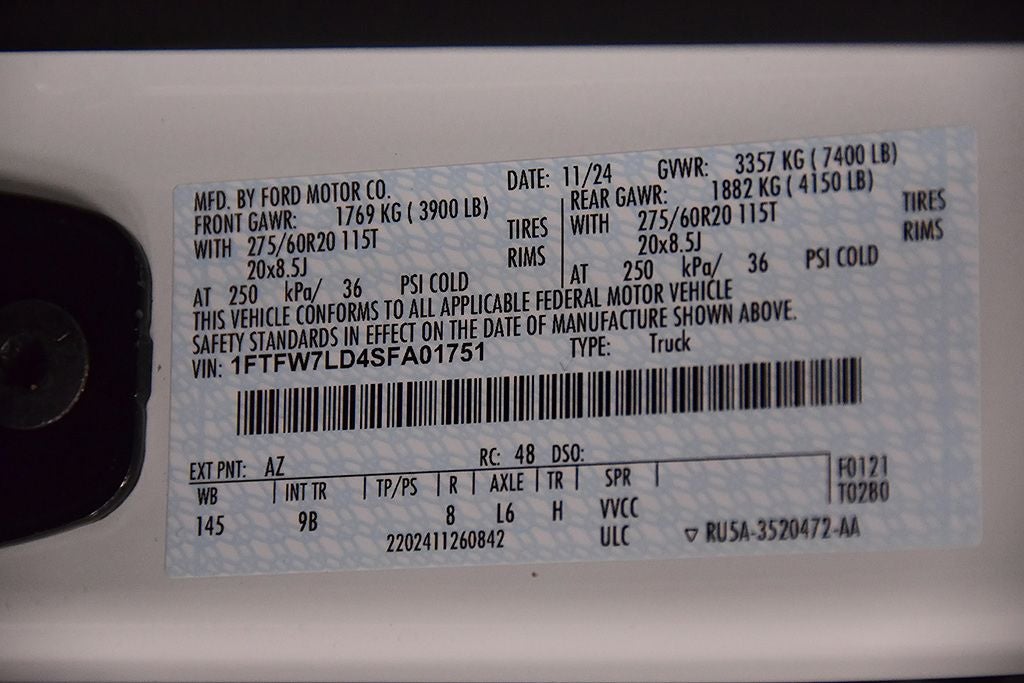 2025 Ford F-150 Platinum 5-1/2' Box