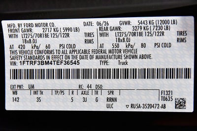 2026 Ford F-350SD XLT 8' Box