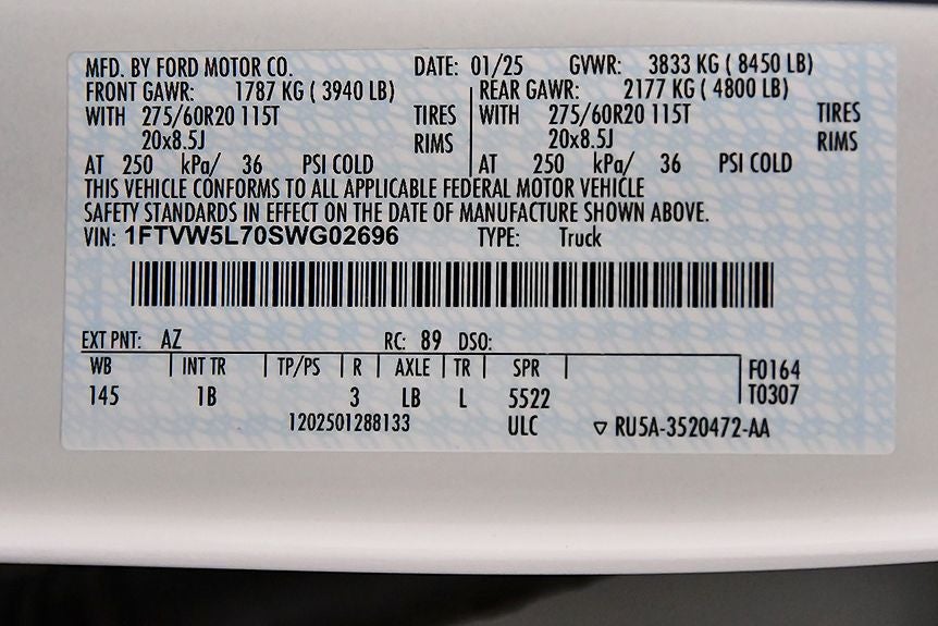 2025 Ford F-150 Lightning Lariat 5-1/2' Box