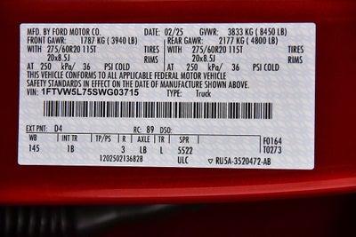 2025 Ford F-150 Lightning Lariat 5-1/2' Box