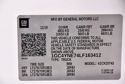 2020 Chevrolet Silverado 2500HD LT Z71