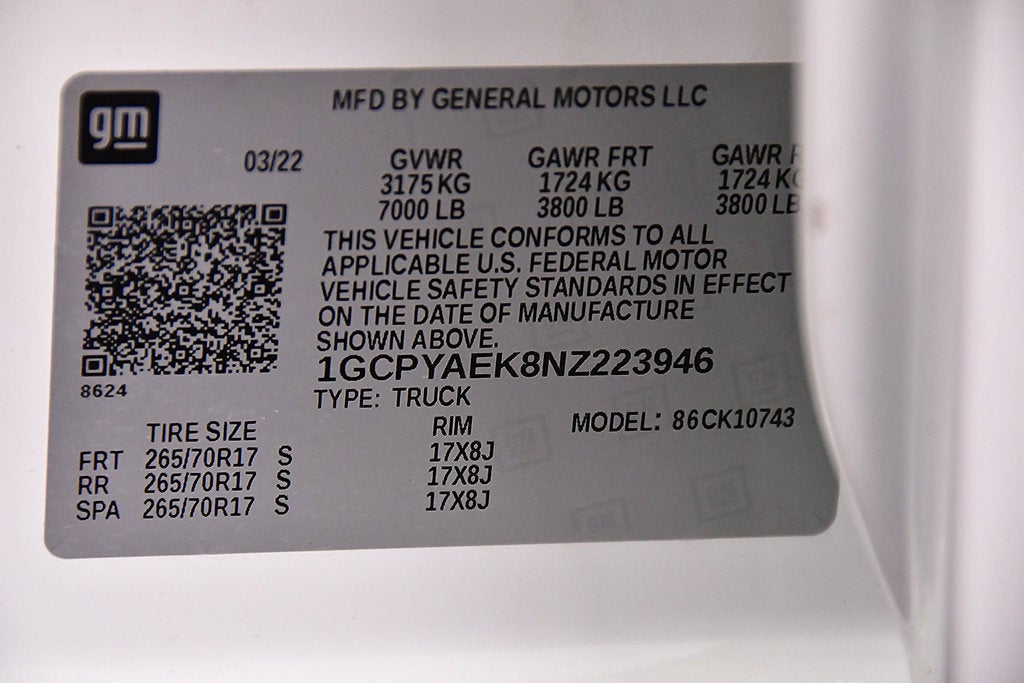 2022 Chevrolet Silverado 1500 LTD Work Truck