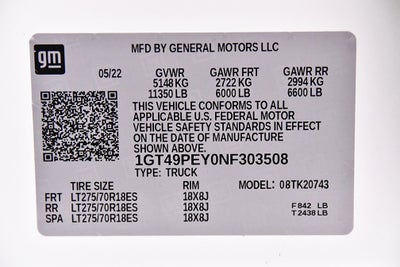 2022 GMC Sierra 2500HD AT4