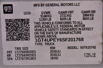 2025 GMC Sierra 2500HD AT4 X31