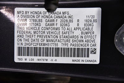 2021 Honda Civic Sport