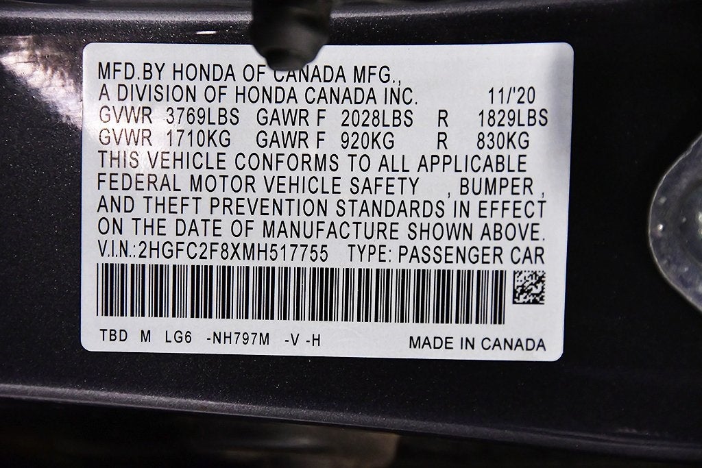 2021 Honda Civic Sport