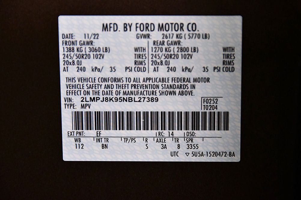 2022 Lincoln Nautilus Reserve