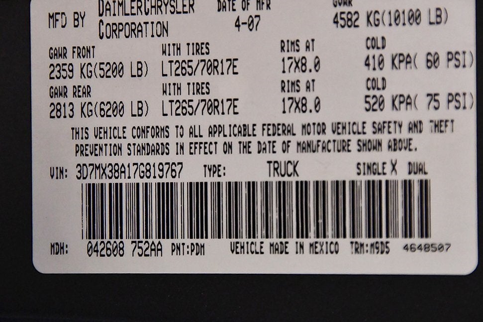 2007 Dodge Ram 3500 SLT