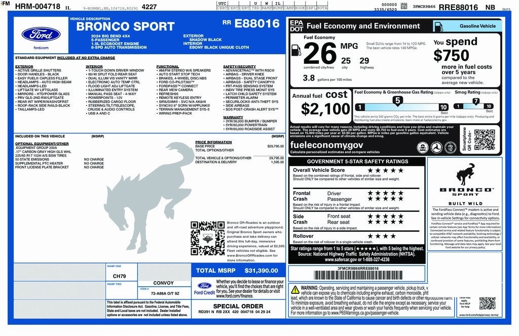 2024 Ford Bronco Sport Big Bend