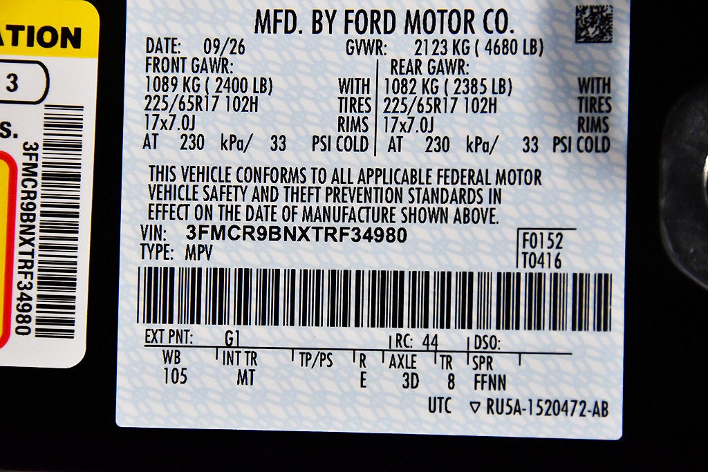 2026 Ford Bronco Sport Big Bend Bronze