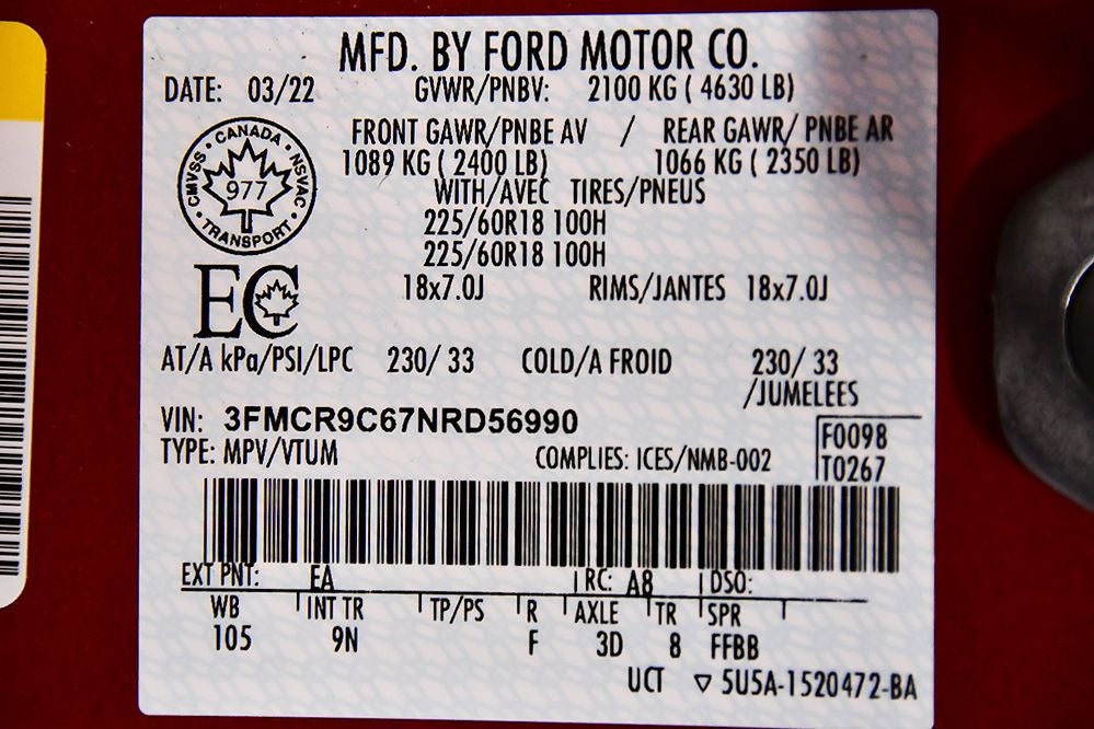 2022 Ford Bronco Sport Outer Banks