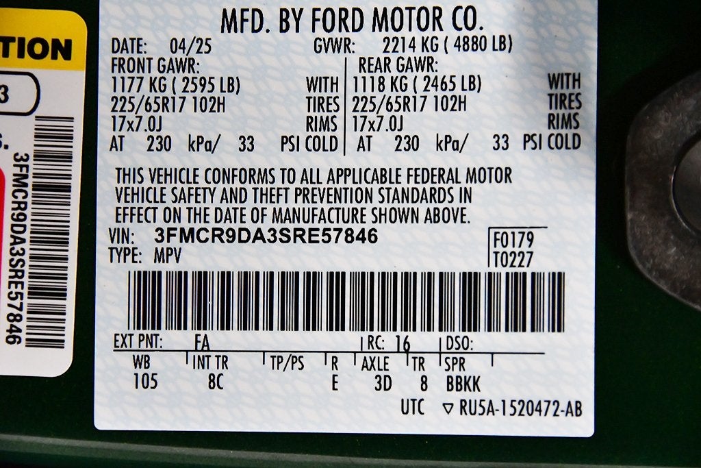 2025 Ford Bronco Sport Badlands