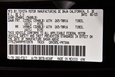 2023 Toyota Tacoma TRD Off-Road V6