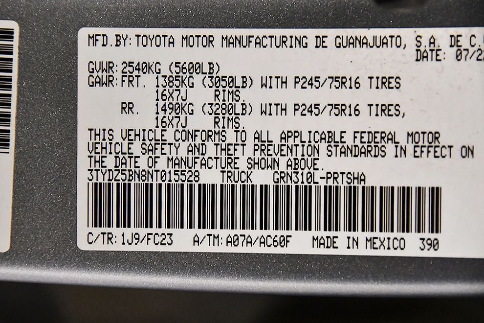 2022 Toyota Tacoma SR5 V6