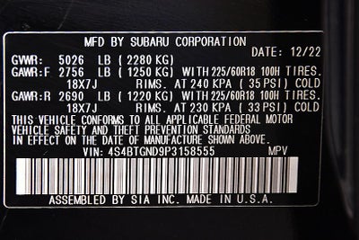 2023 Subaru Outback Limited XT
