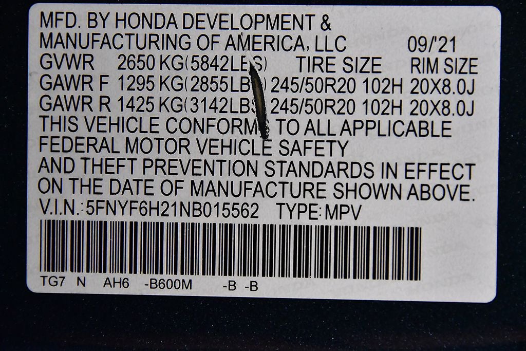2022 Honda Pilot Special Edition