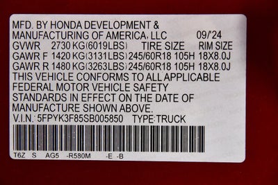 2025 Honda Ridgeline Black Edition