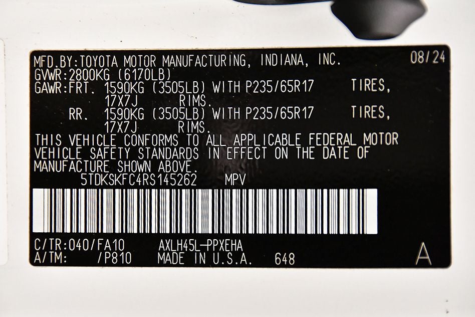 2024 Toyota Sienna LE 8 Passenger