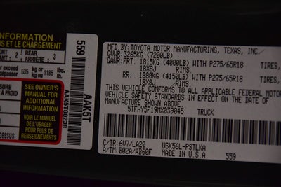 2021 Toyota Tundra Limited
