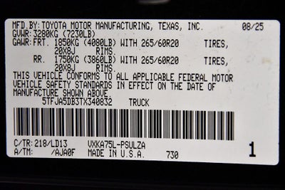 2026 Toyota Tundra Limited