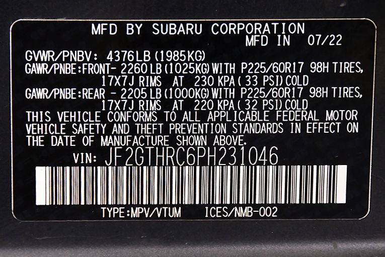 2023 Subaru Crosstrek Sport