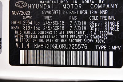 2024 Hyundai Palisade SEL 7 Passenger