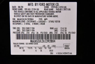 2020 Ford EcoSport SES