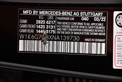 2022 Mercedes-Benz S-Class S 580 4MATIC®