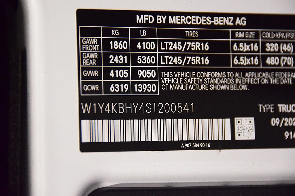 2025 Mercedes-Benz Sprinter 2500 Cargo 144 WB