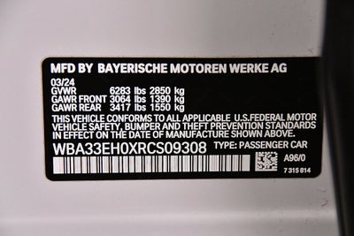 2024 BMW 7 Series 740i xDrive