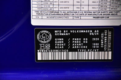 2024 Volkswagen Golf R 2.0T